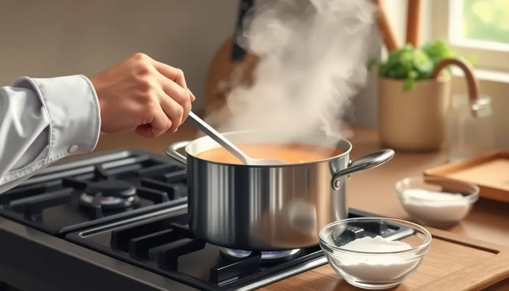 how much corn starch to thicken soup